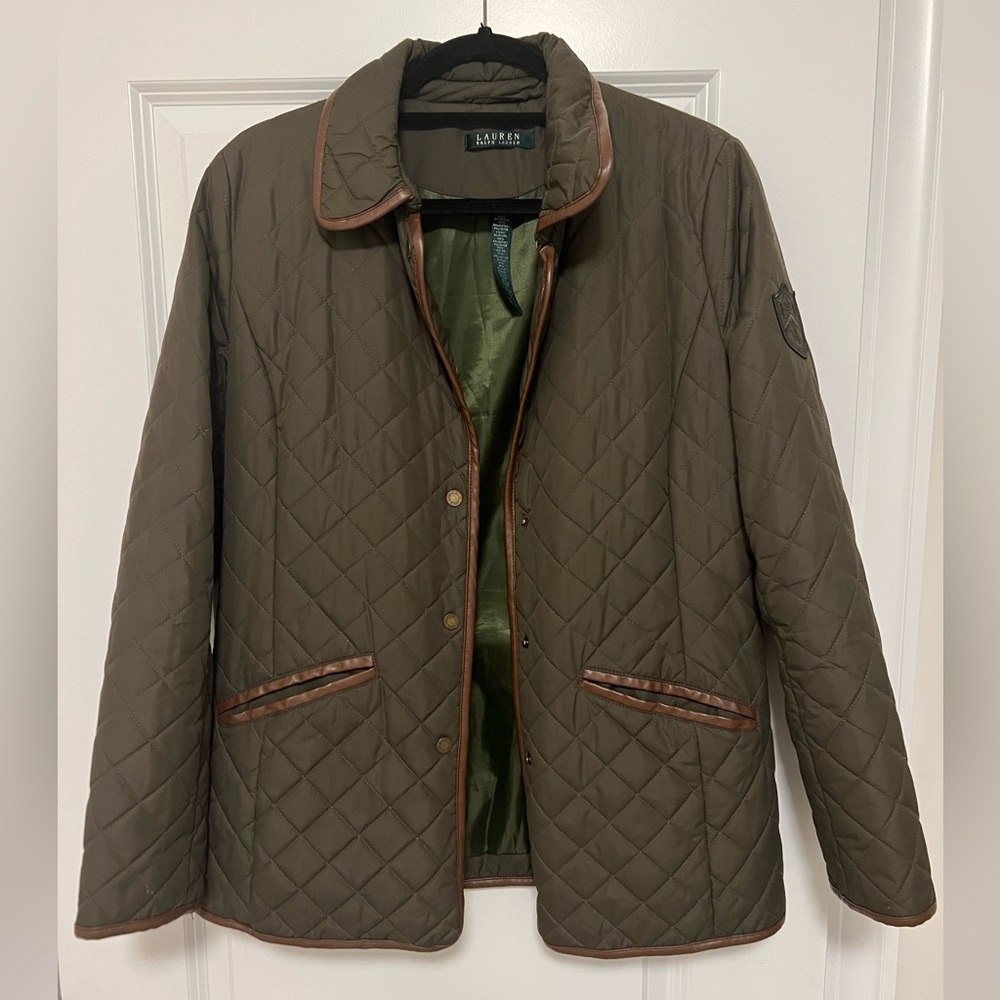 Ralph Lauren Quilted Army Green Jacket